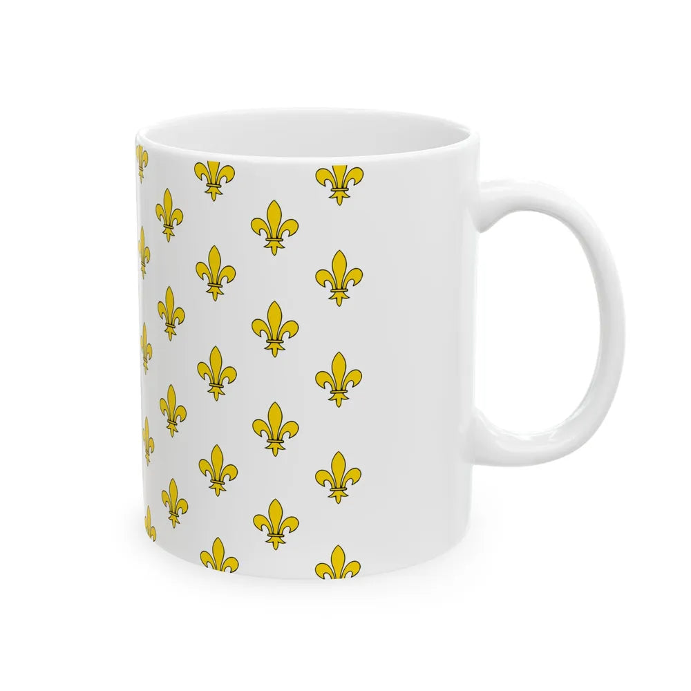 Royal Standard of France (France) White Coffee Mug - Go Mug Yourself