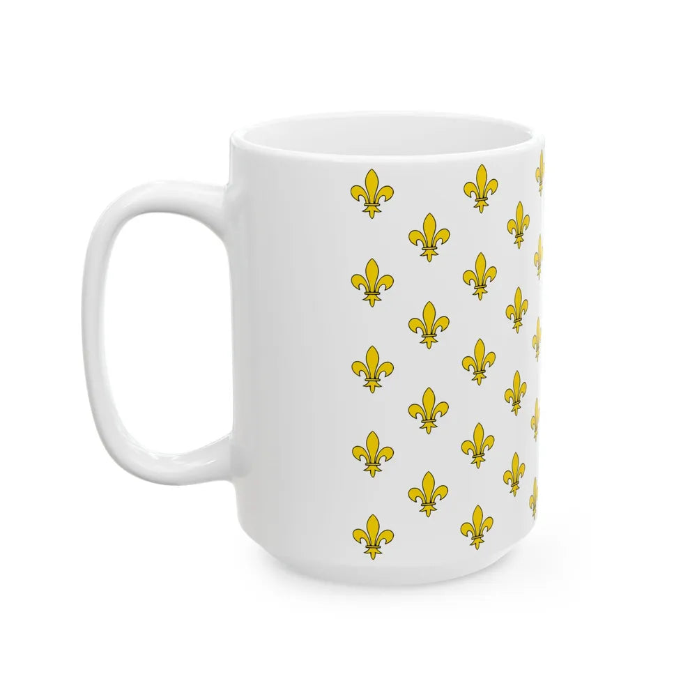 Royal Standard of France (France) White Coffee Mug - Go Mug Yourself