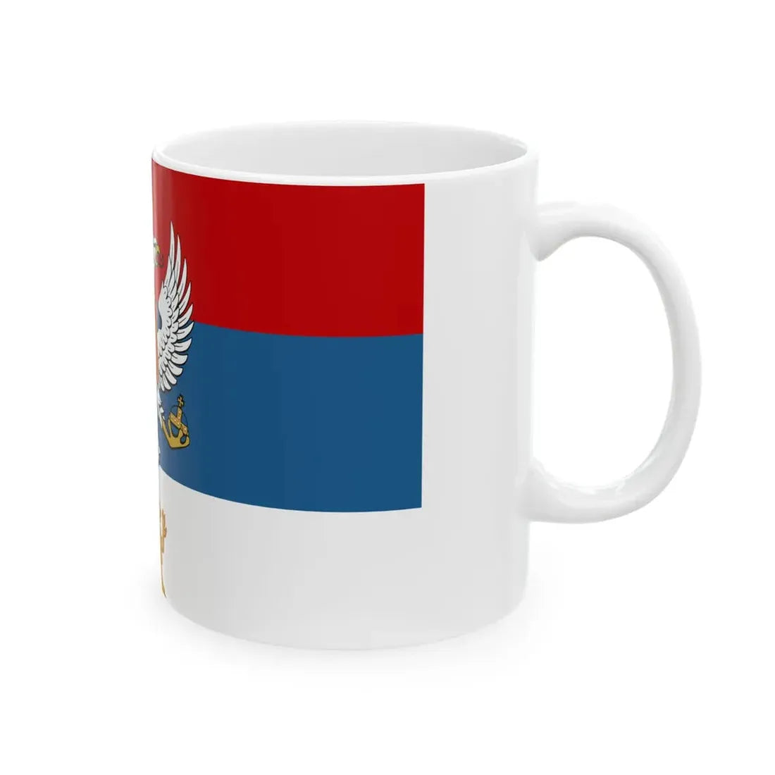 Royal Standard of HM the King Nikola I of Montenegrocorrectv (Montenegro) White Coffee Mug - Go Mug Yourself