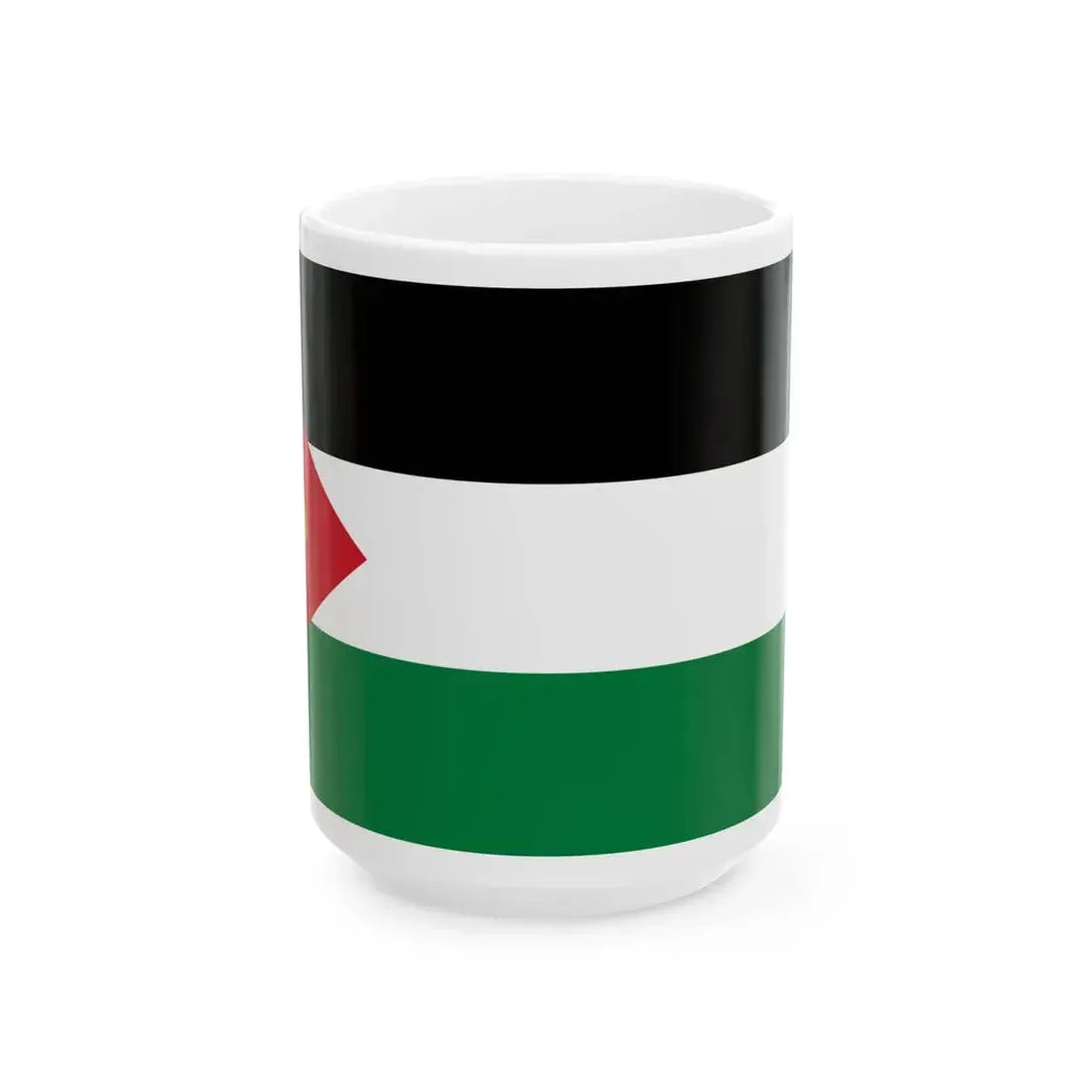 Royal Standard of Iraq 1930-1958 (Iraq) White Coffee Mug 15oz - Go Mug Yourself