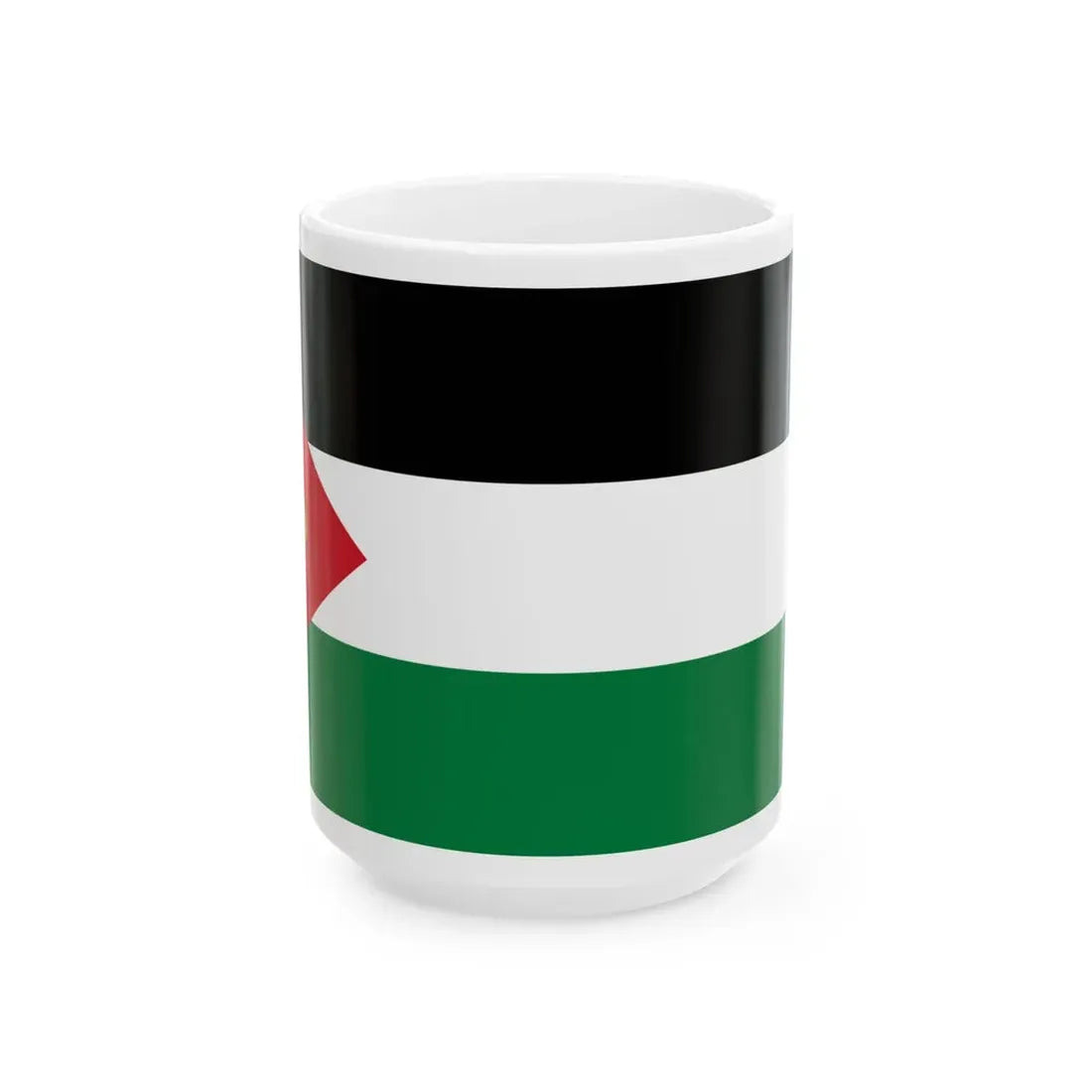 Royal Standard of Iraq 1930-1958 (Iraq) White Coffee Mug 15oz - Go Mug Yourself