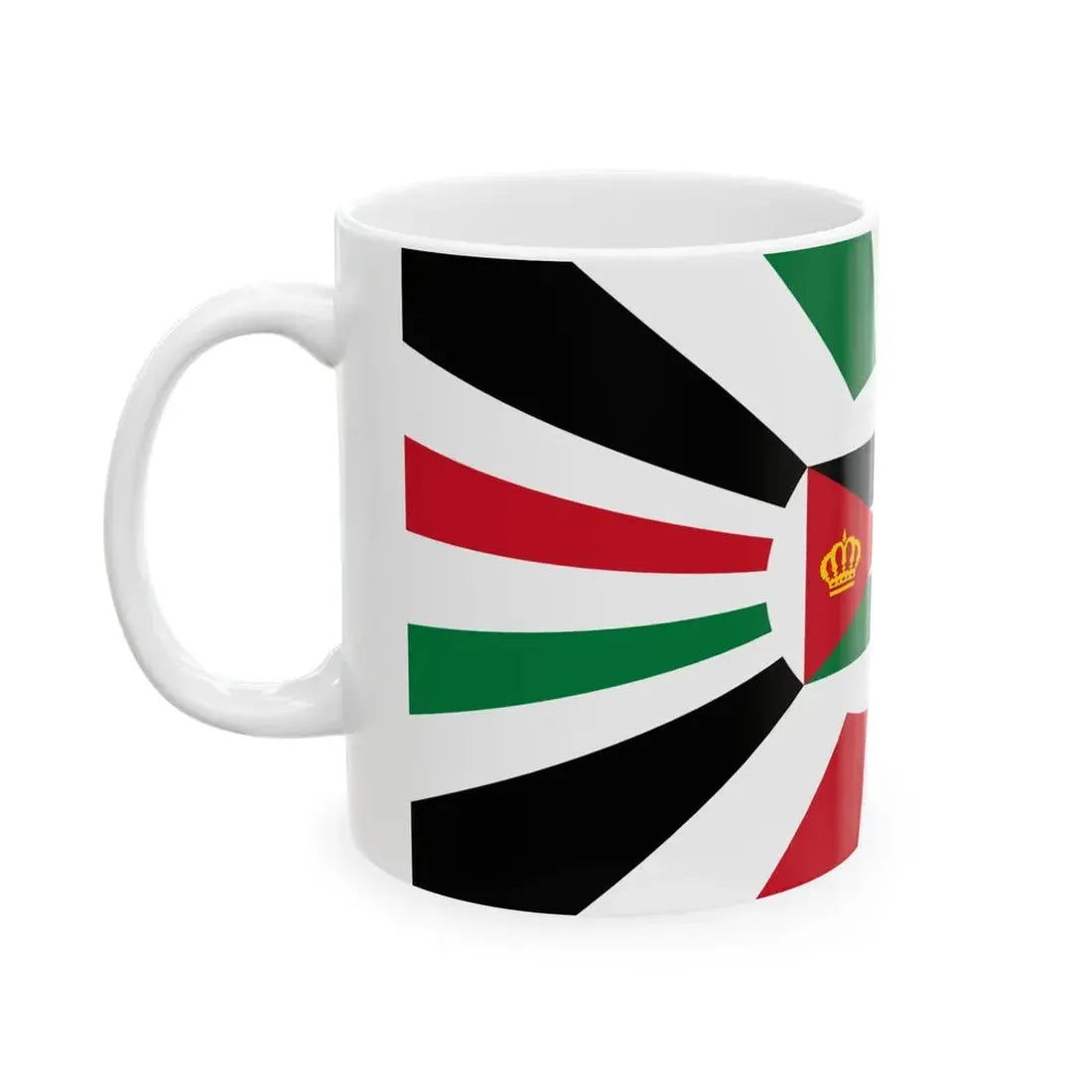 Royal standard of Jordan (Jordan) White Coffee Mug - Go Mug Yourself