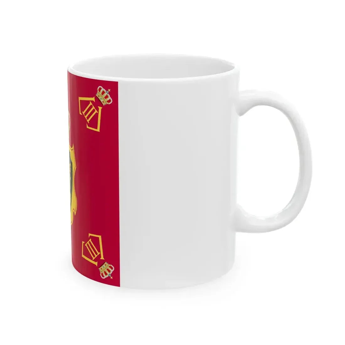 Royal Standard of King Leopold III of Belgium 1934-1951 (Belgium) White Coffee Mug - Go Mug Yourself