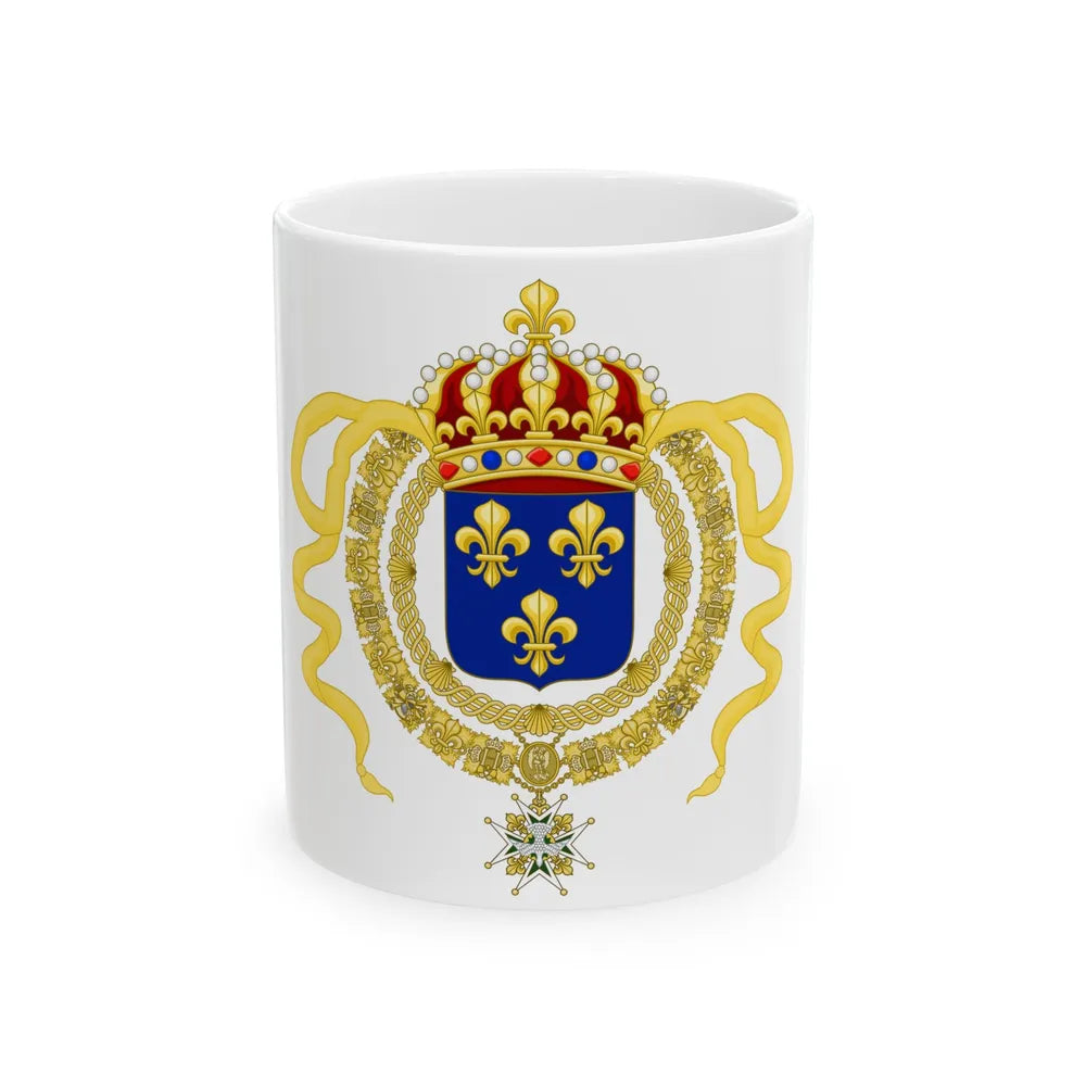 Royal Standard of King Louis XIV (France) White Coffee Mug 11oz - Go Mug Yourself