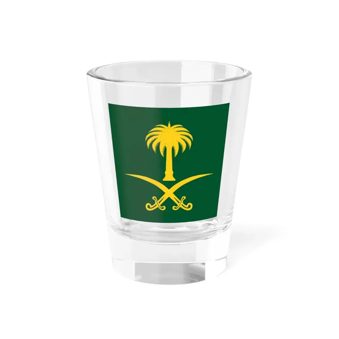 Royal Standard of Kingdom of Saudi Arabia (Saudi Arabia) Shot Glass 1.5oz 1.5oz - Go Mug Yourself