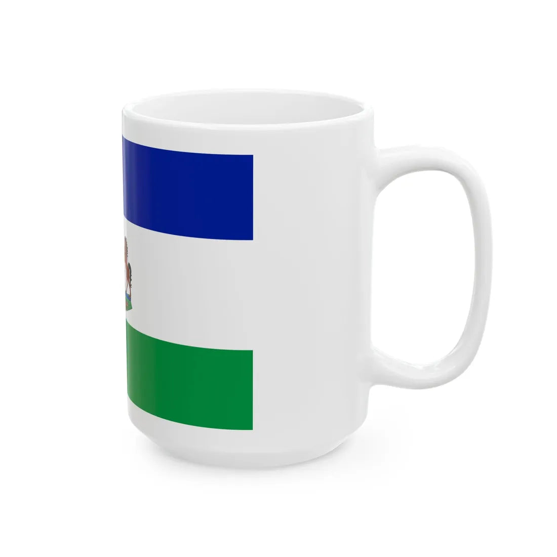 Royal Standard of Lesotho (Lesotho) White Coffee Mug - Go Mug Yourself