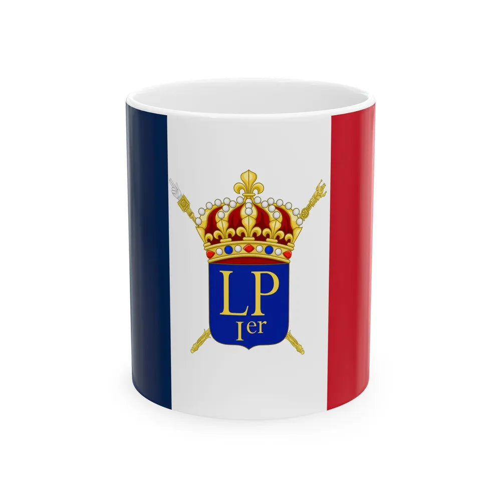 Royal Standard of Louis-Philippe I of France 1830-1848 (France) White Coffee Mug 11oz - Go Mug Yourself
