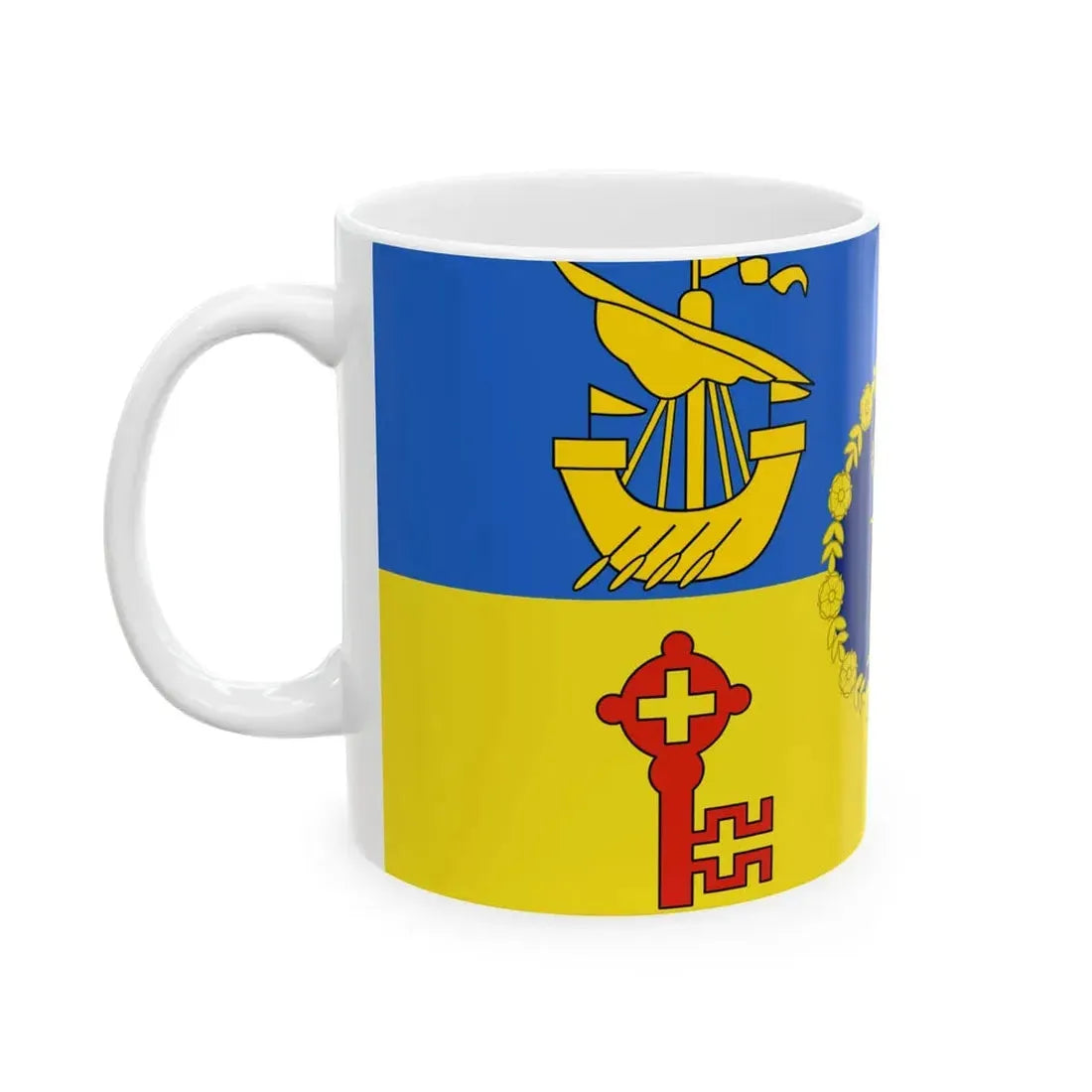 Royal Standard of Mauritius 1972-1992 (Mauritius) White Coffee Mug - Go Mug Yourself