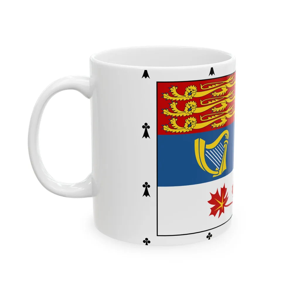 Royal Standard of members of the Canadian Royal Family (Canada) White Coffee Mug - Go Mug Yourself