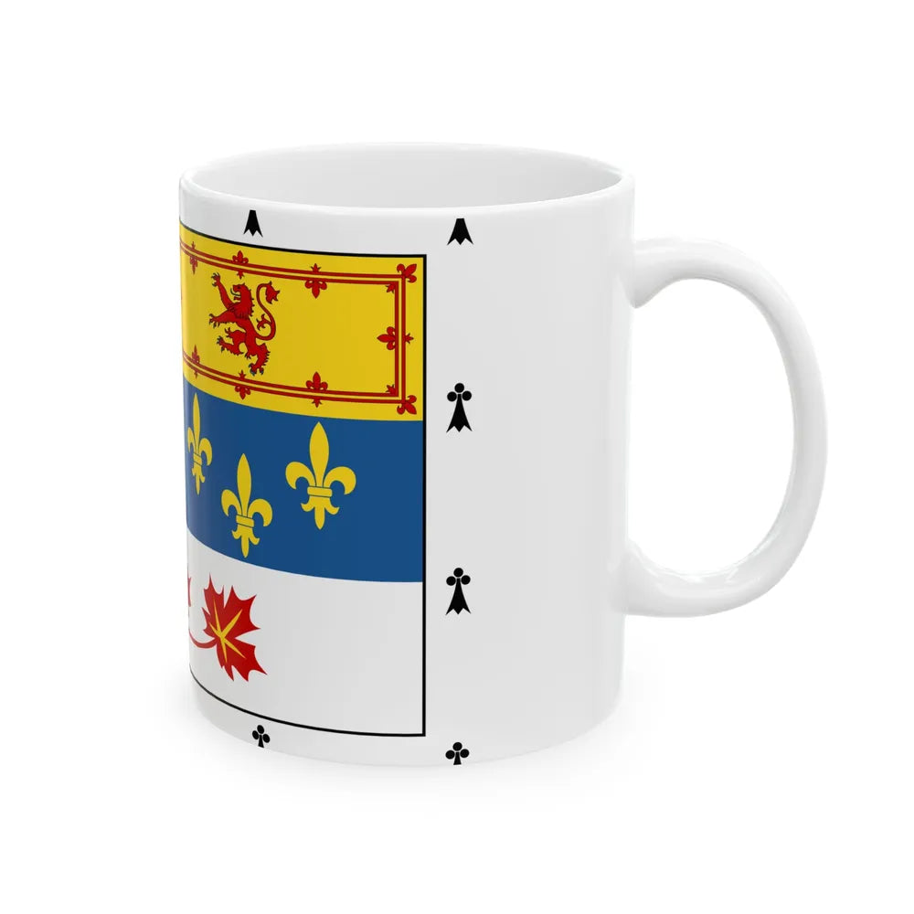 Royal Standard of members of the Canadian Royal Family (Canada) White Coffee Mug - Go Mug Yourself
