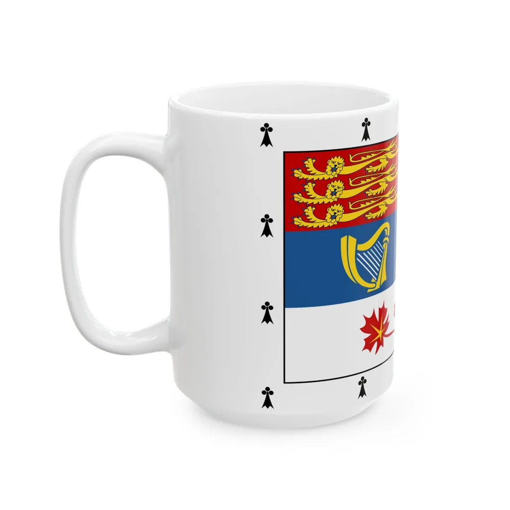 Royal Standard of members of the Canadian Royal Family (Canada) White Coffee Mug - Go Mug Yourself