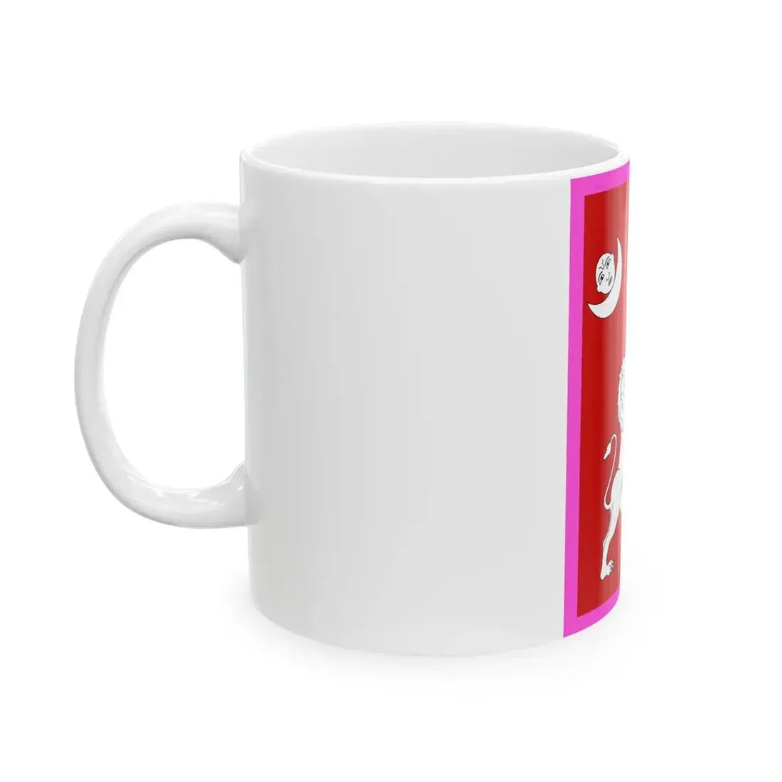 Royal standard of Nepal circa 1928 (Nepal) White Coffee Mug - Go Mug Yourself