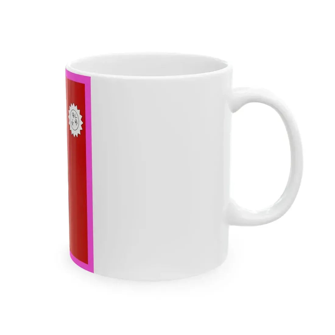 Royal standard of Nepal circa 1928 (Nepal) White Coffee Mug - Go Mug Yourself