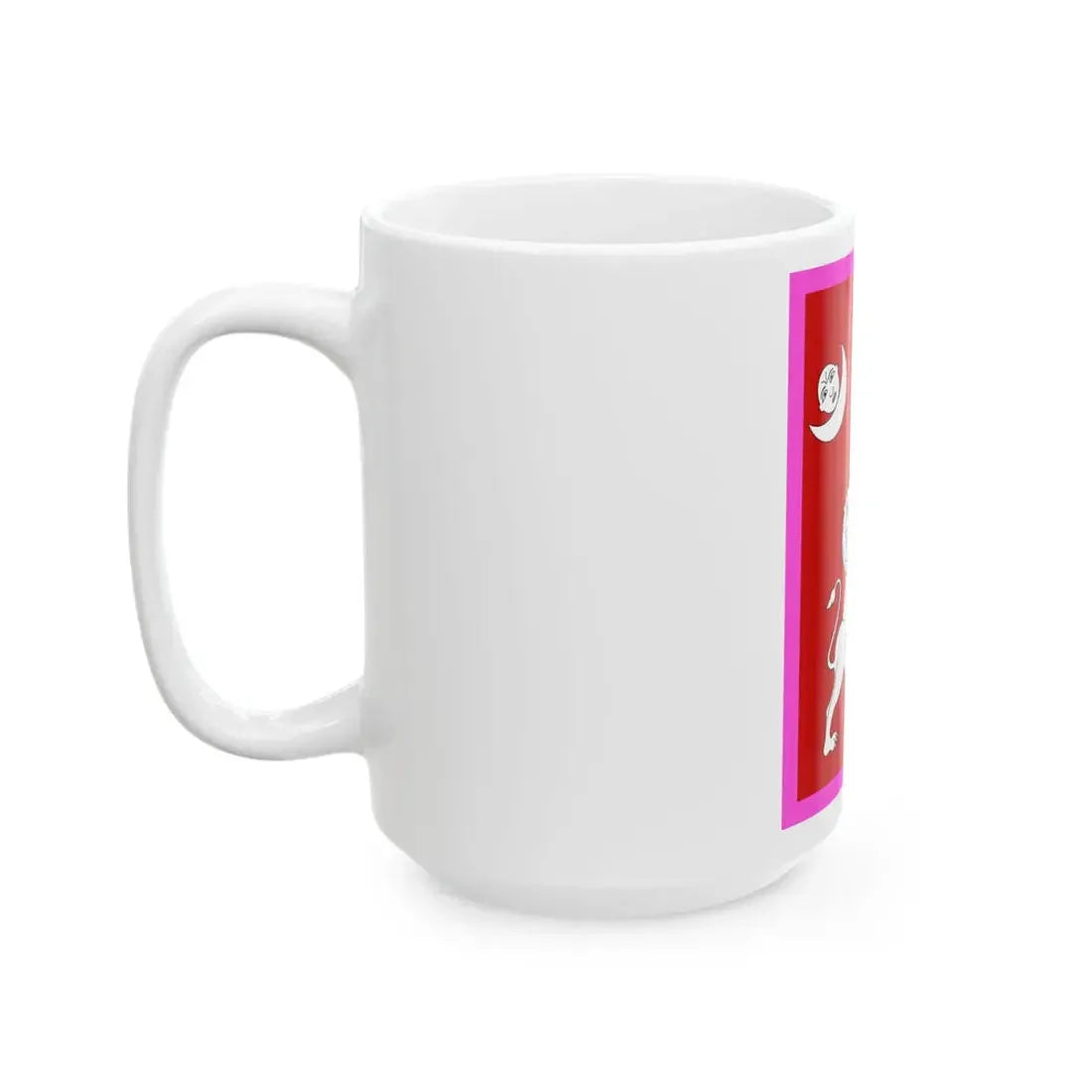 Royal standard of Nepal circa 1928 (Nepal) White Coffee Mug - Go Mug Yourself