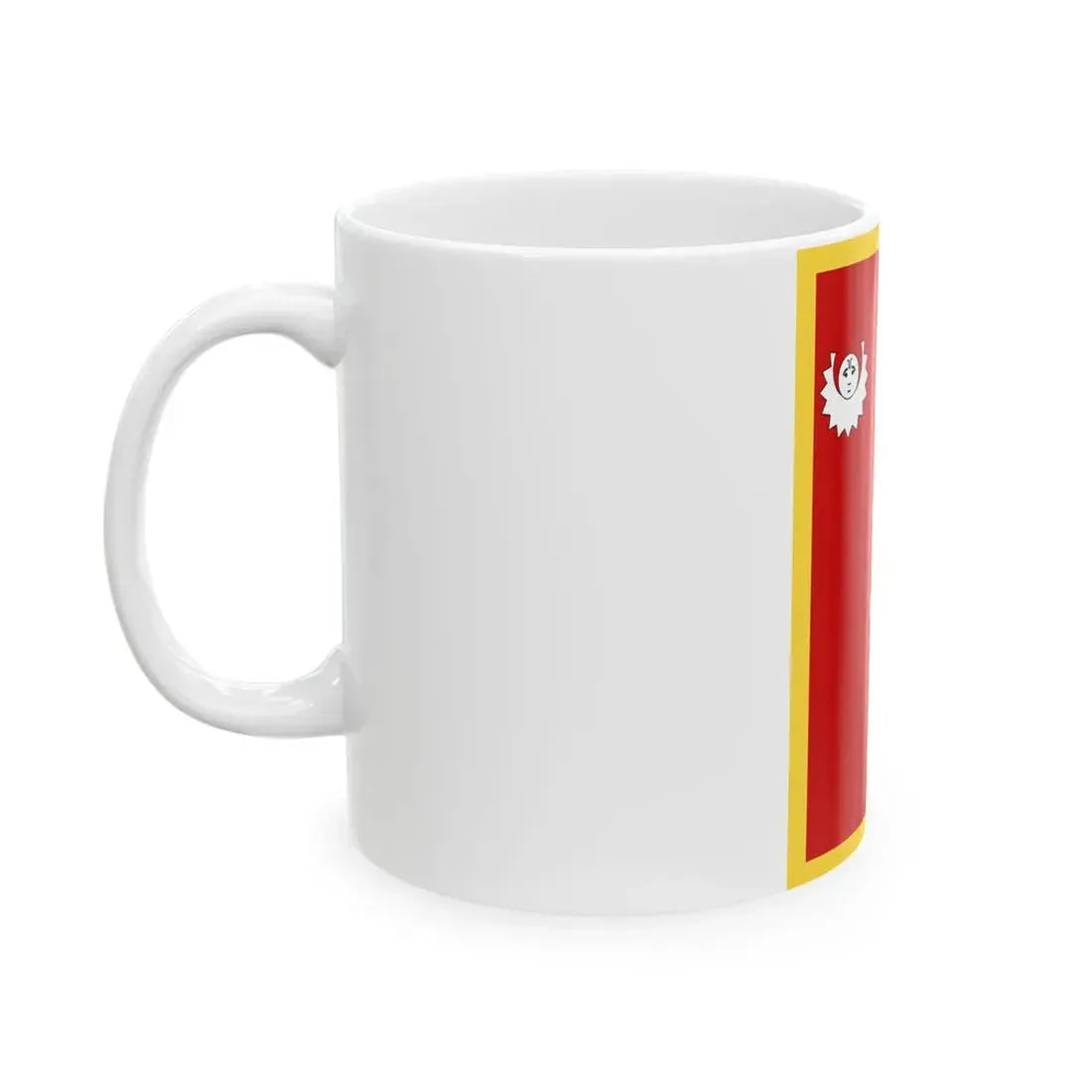 Royal standard of Nepal circa 1969 (Nepal) White Coffee Mug - Go Mug Yourself