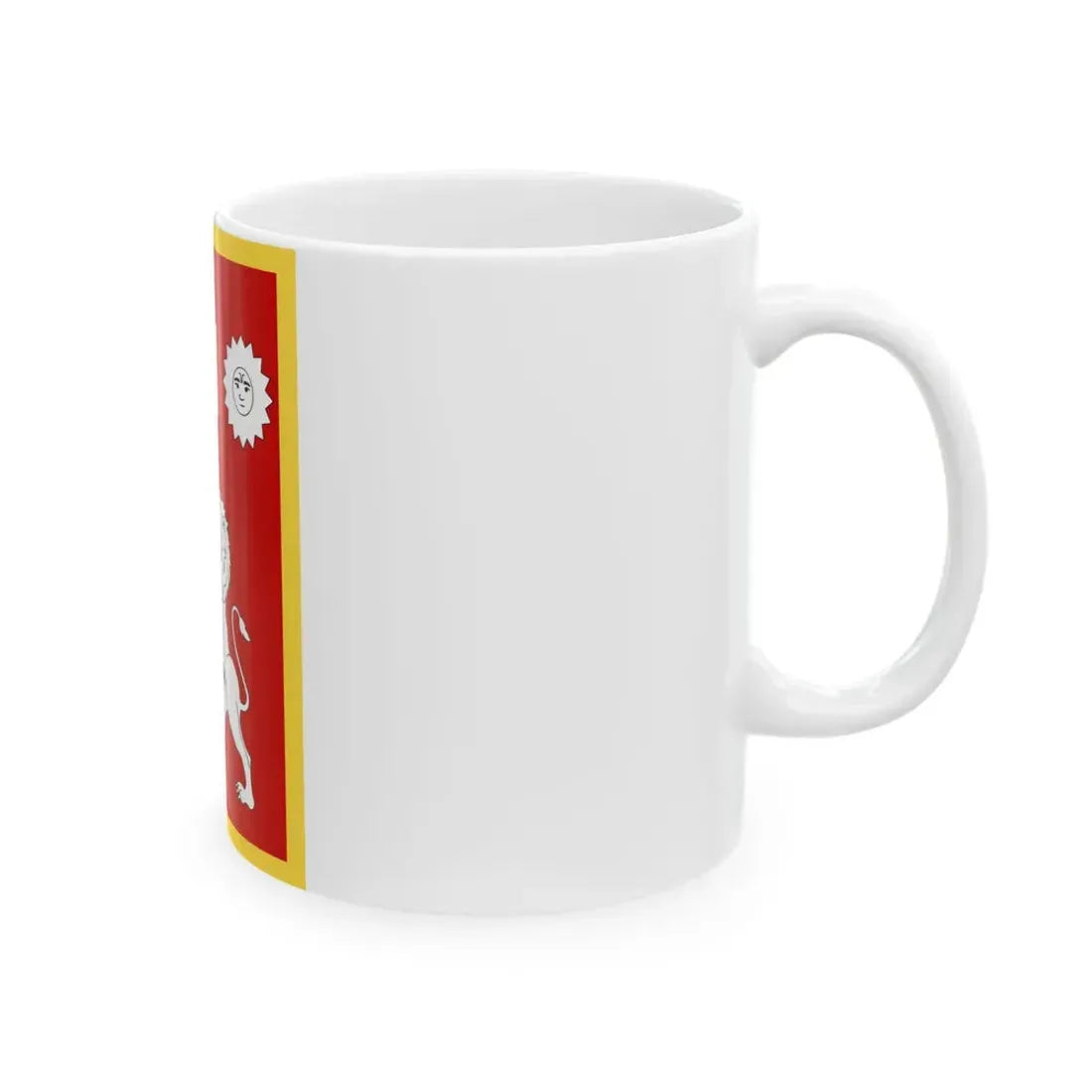 Royal standard of Nepal circa 1969 (Nepal) White Coffee Mug - Go Mug Yourself