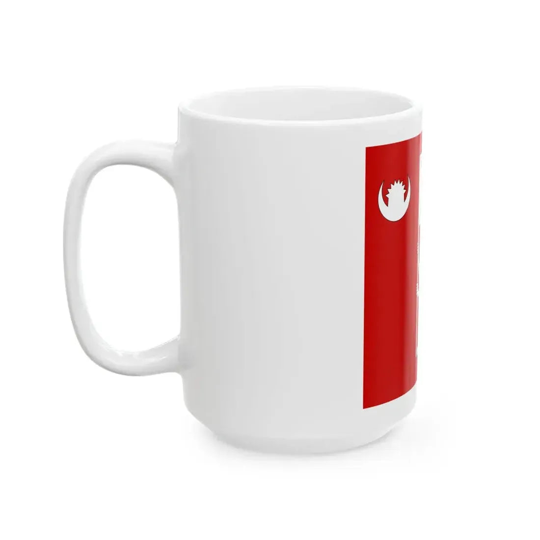 Royal standard of Nepal (Nepal) White Coffee Mug - Go Mug Yourself