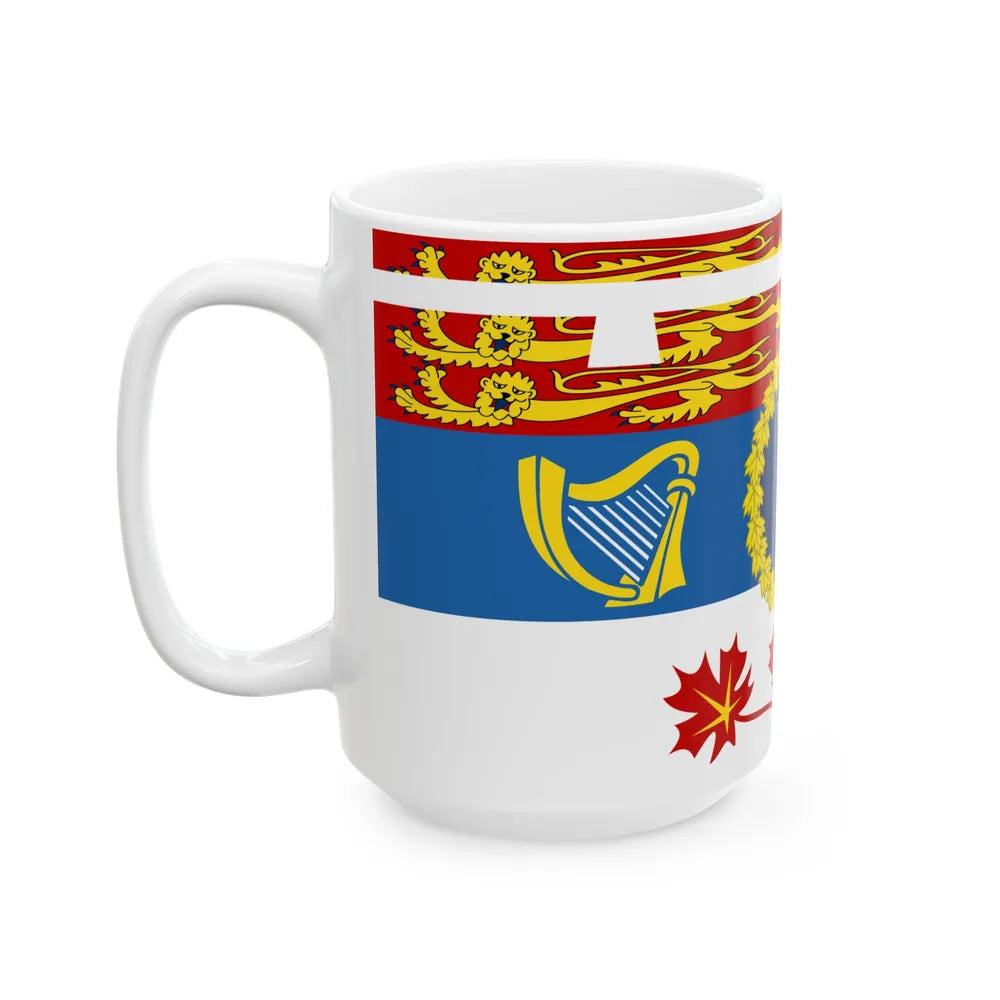 Royal Standard of Prince Edward Duke of Edinburgh in Canada (Canada) White Coffee Mug - Go Mug Yourself