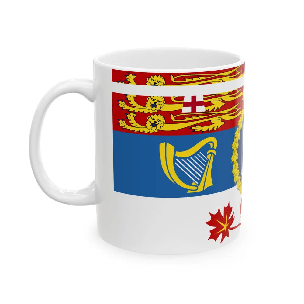 Royal Standard of Princess Anne Princess Royal in Canada (Canada) White Coffee Mug - Go Mug Yourself