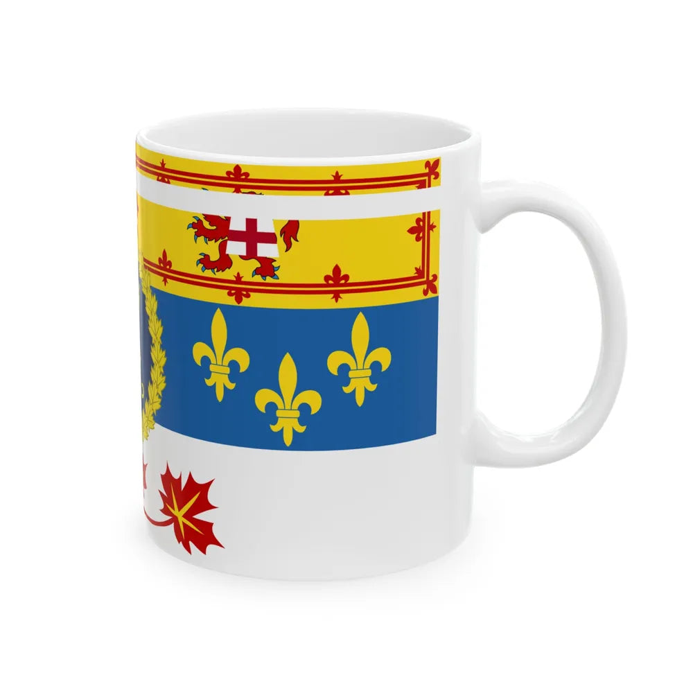 Royal Standard of Princess Anne Princess Royal in Canada (Canada) White Coffee Mug - Go Mug Yourself