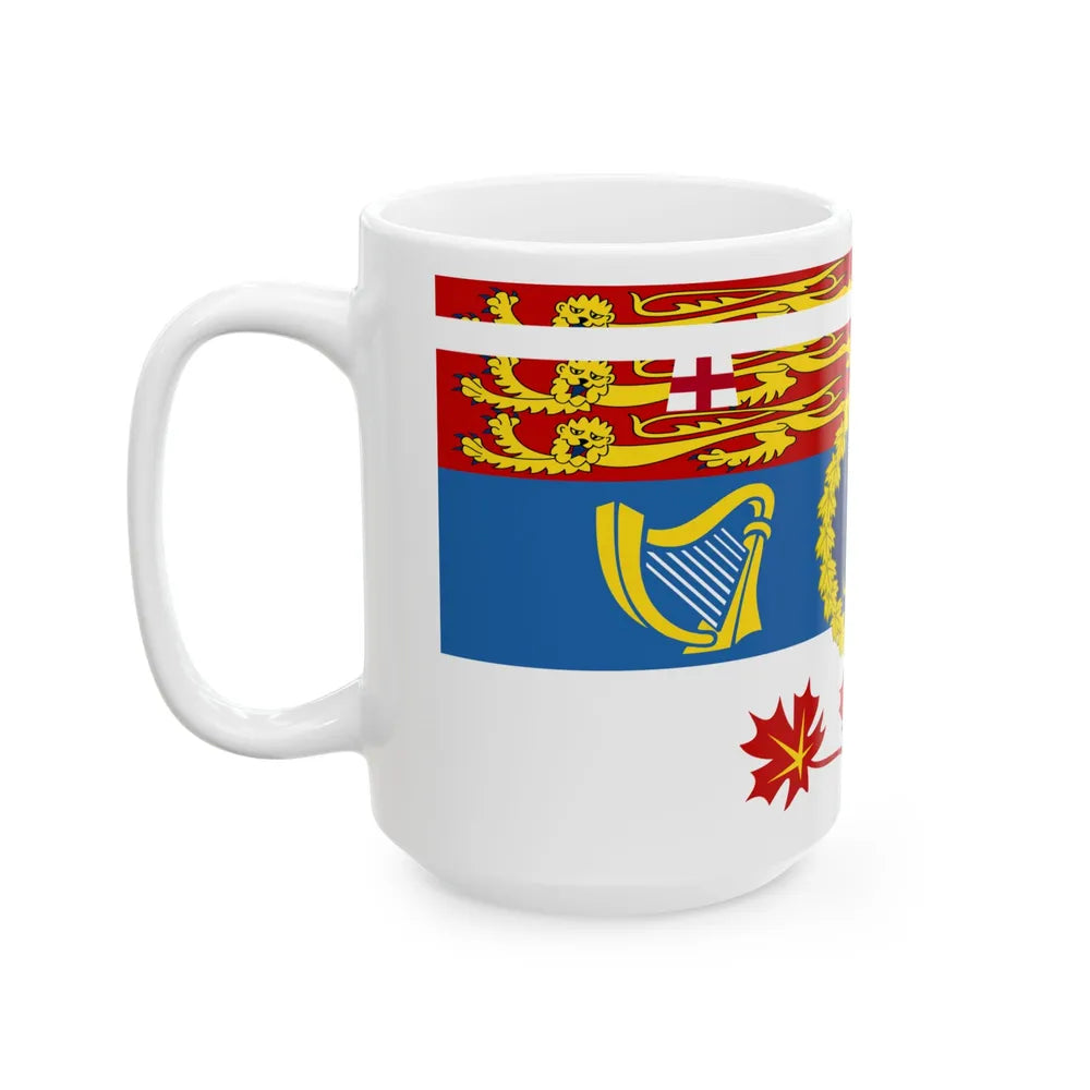 Royal Standard of Princess Anne Princess Royal in Canada (Canada) White Coffee Mug - Go Mug Yourself