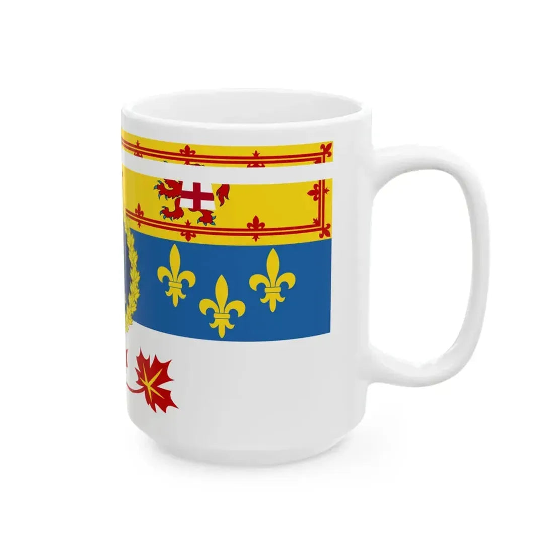 Royal Standard of Princess Anne Princess Royal in Canada (Canada) White Coffee Mug - Go Mug Yourself