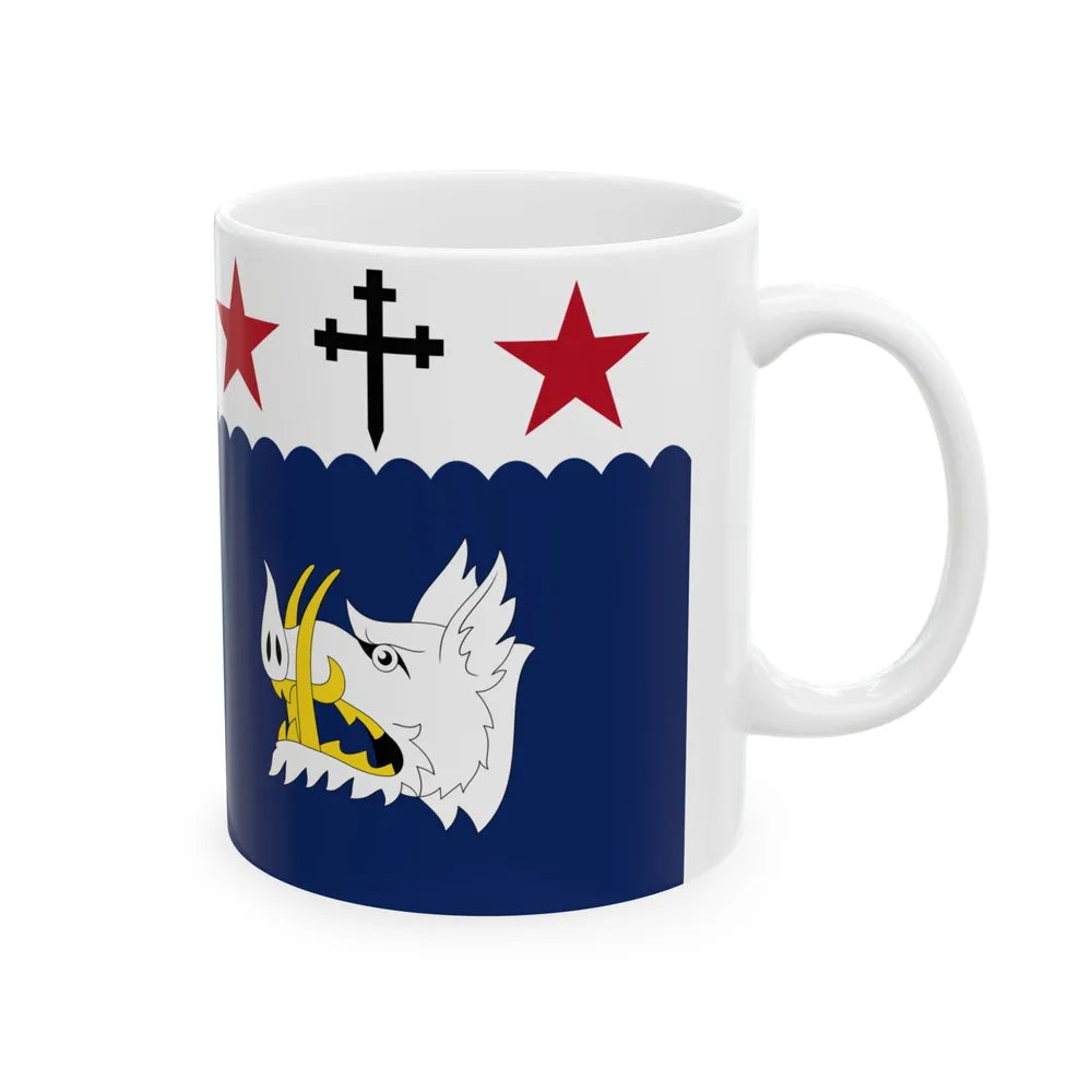 Royal Standard of Queen Camilla (Canada) White Coffee Mug - Go Mug Yourself
