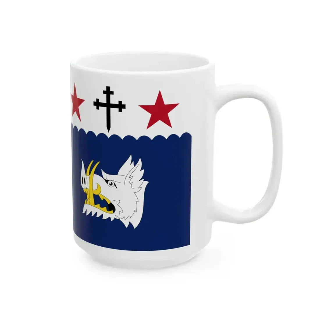 Royal Standard of Queen Camilla (Canada) White Coffee Mug - Go Mug Yourself