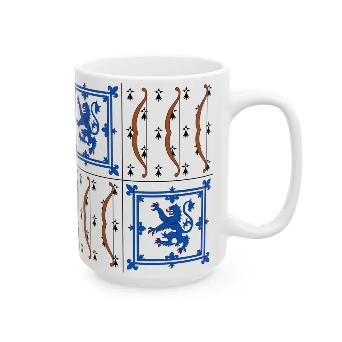 Royal Standard of Queen Elizabeth The Queen Mother (Canada) White Coffee Mug - Go Mug Yourself