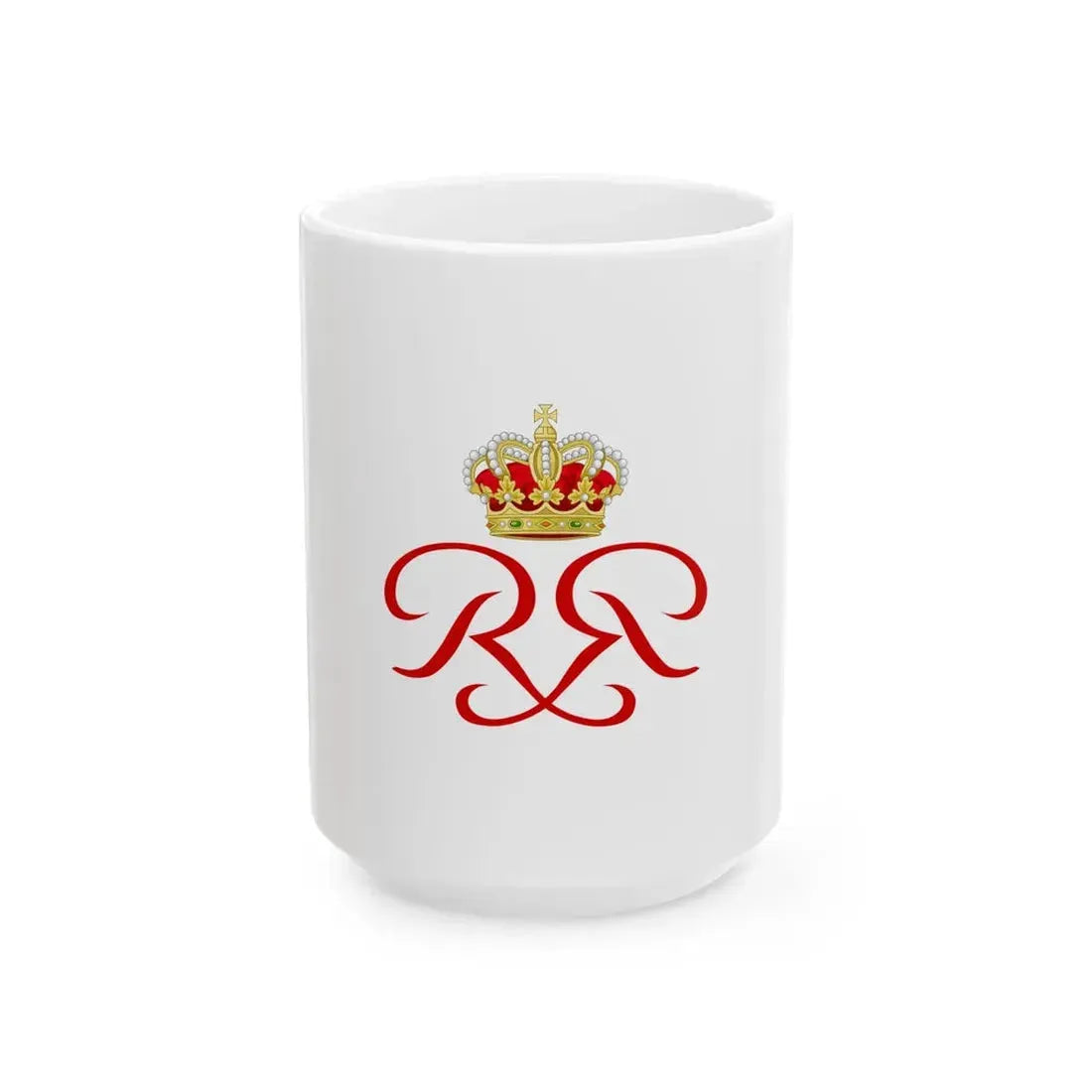 Royal Standard of Rainier III of Monaco (Monaco) White Coffee Mug 15oz - Go Mug Yourself