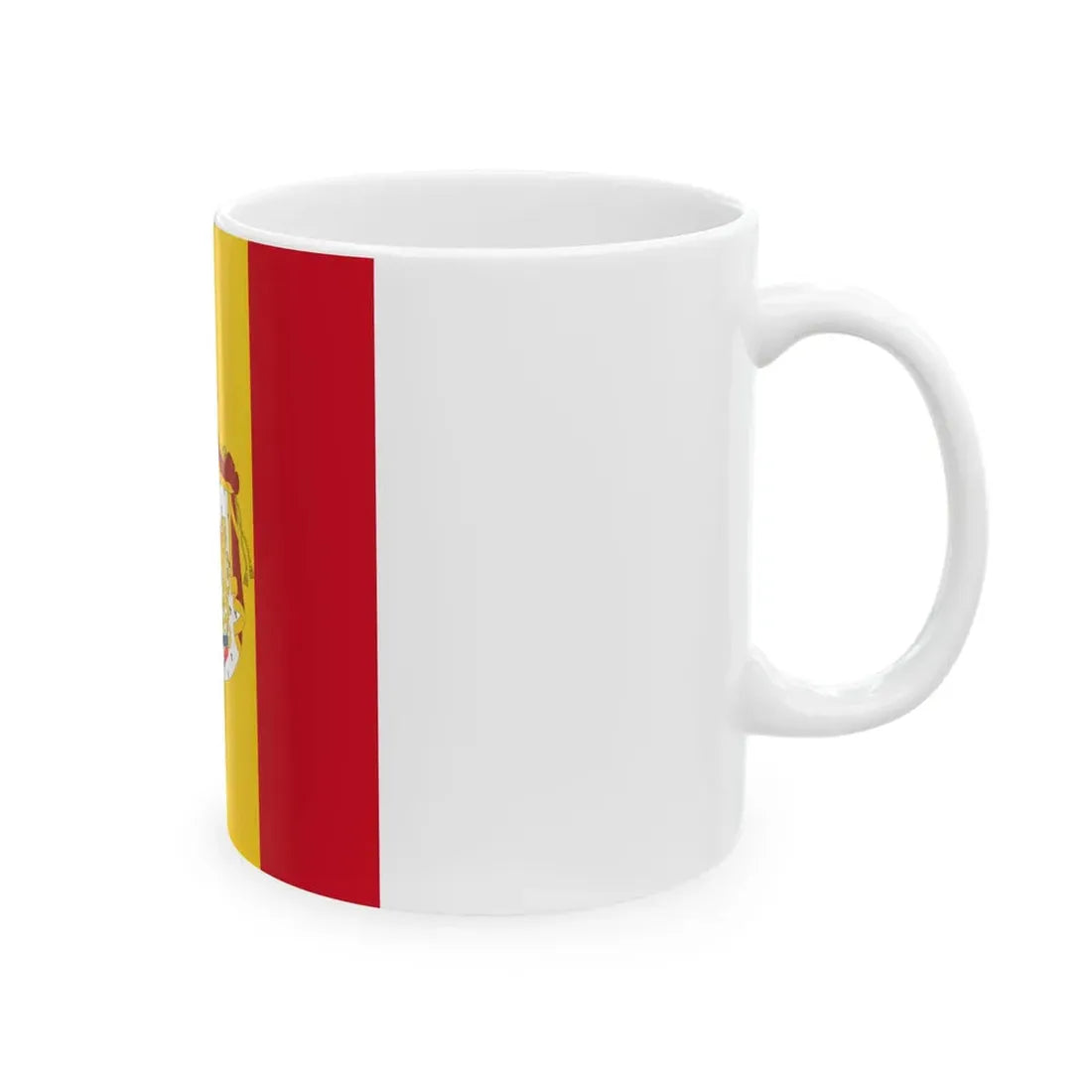 Royal standard of Romania Crown prince 1881 model (Oman) White Coffee Mug - Go Mug Yourself