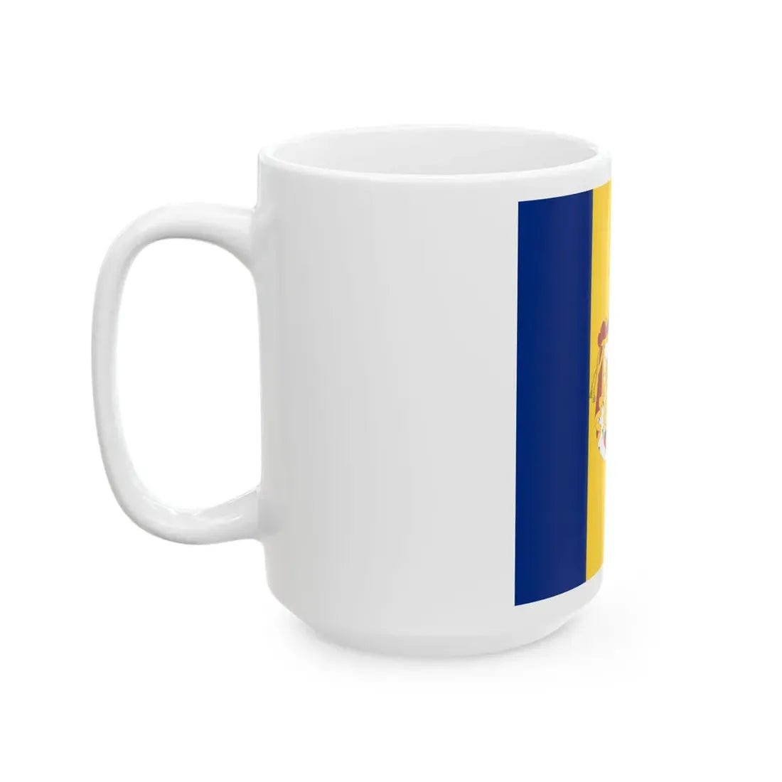 Royal standard of Romania Crown prince 1881 model (Oman) White Coffee Mug - Go Mug Yourself