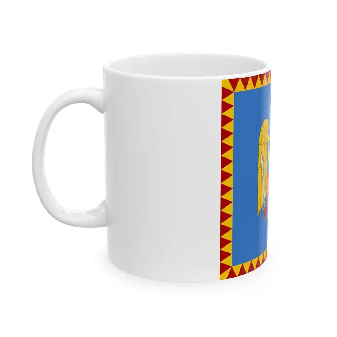 Royal standard of Romania Crown Prince 1922 model (Oman) White Coffee Mug - Go Mug Yourself