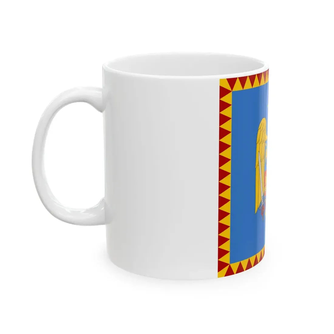 Royal standard of Romania Crown Prince 1922 model (Oman) White Coffee Mug - Go Mug Yourself