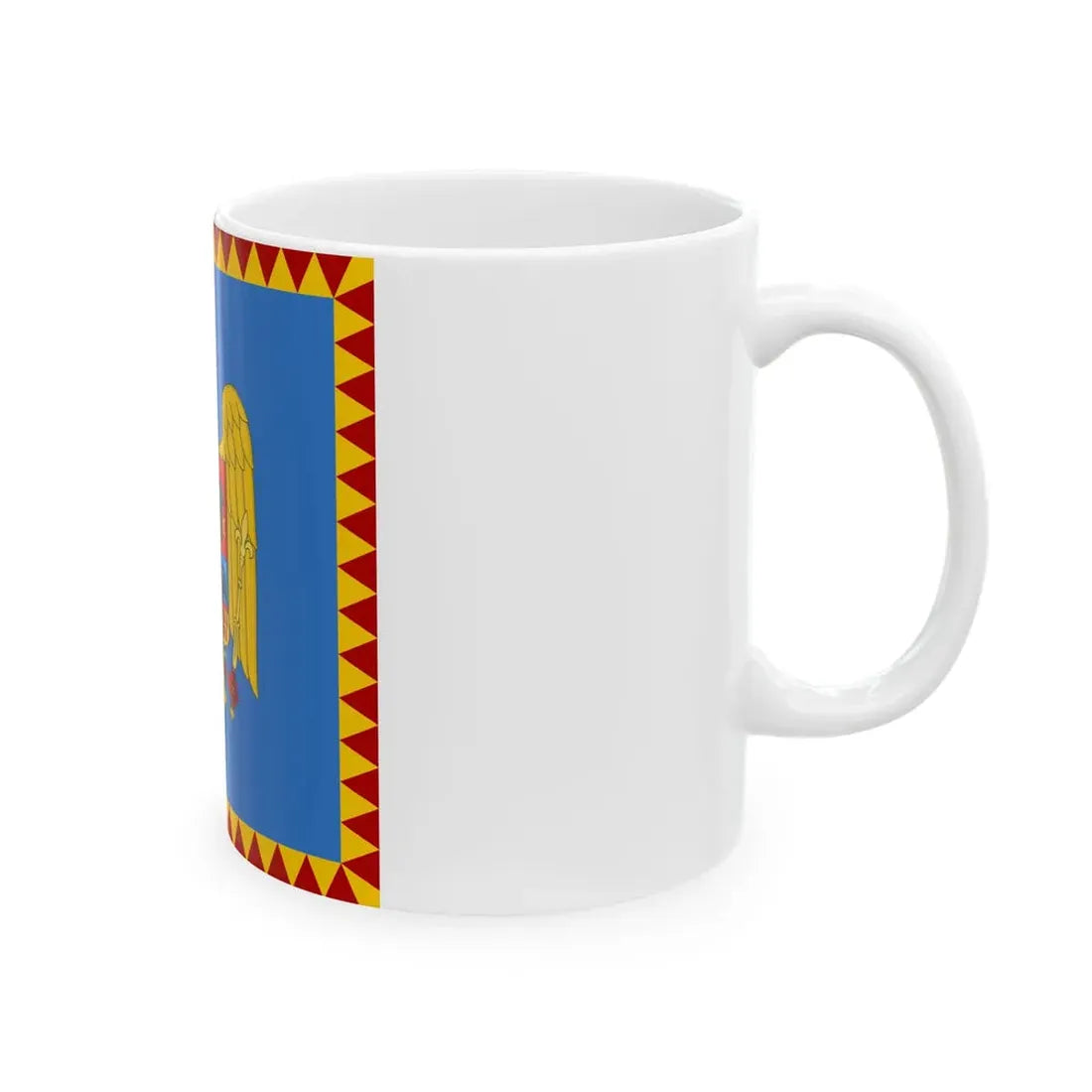 Royal standard of Romania Crown Prince 1922 model (Oman) White Coffee Mug - Go Mug Yourself