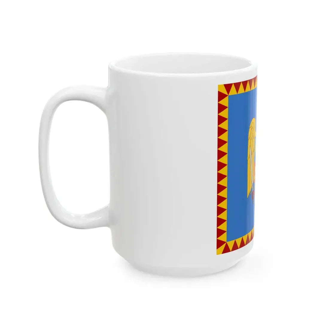 Royal standard of Romania Crown Prince 1922 model (Oman) White Coffee Mug - Go Mug Yourself