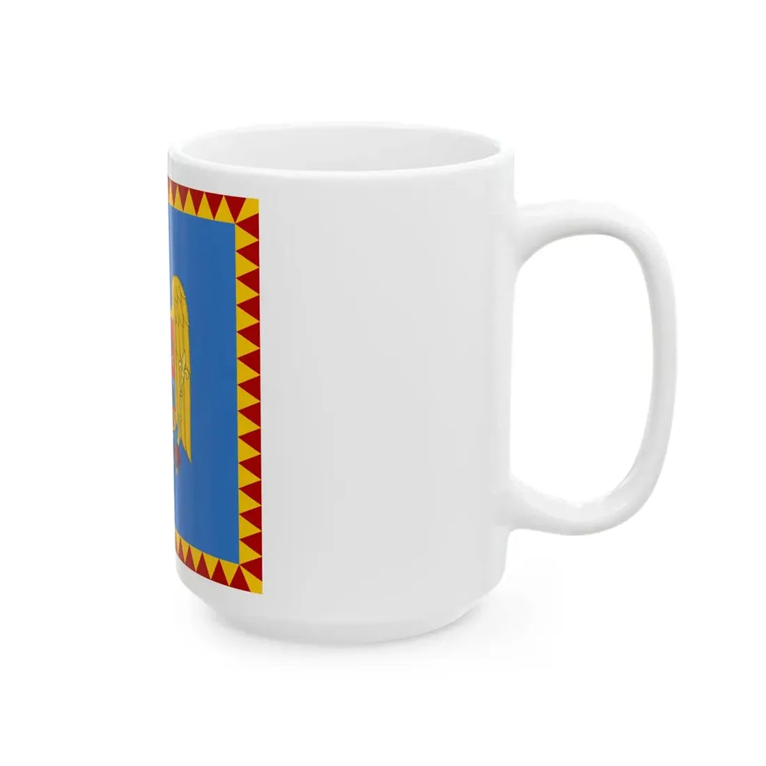 Royal standard of Romania Crown Prince 1922 model (Oman) White Coffee Mug - Go Mug Yourself