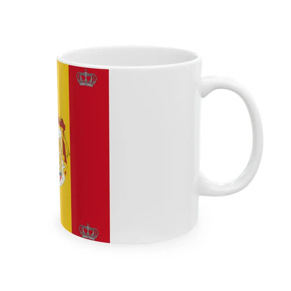 Royal standard of Romania King 1881 model (Oman) White Coffee Mug - Go Mug Yourself