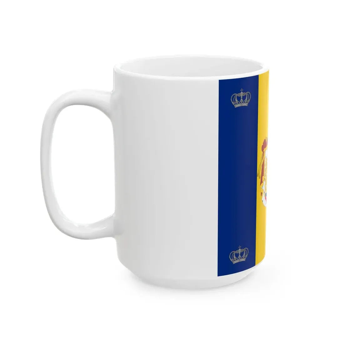 Royal standard of Romania King 1881 model (Oman) White Coffee Mug - Go Mug Yourself