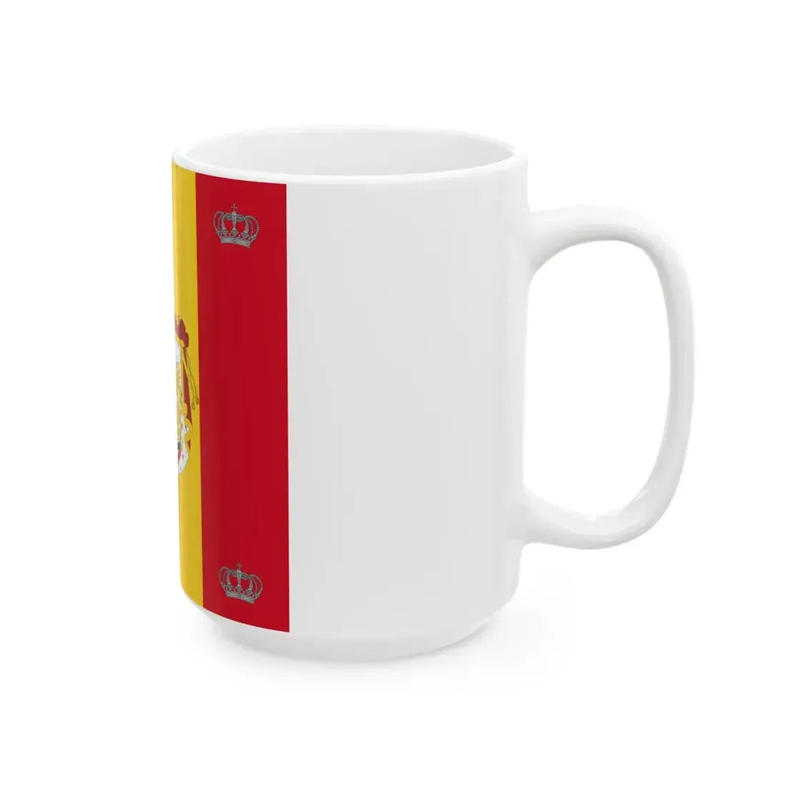 Royal standard of Romania King 1881 model (Oman) White Coffee Mug - Go Mug Yourself