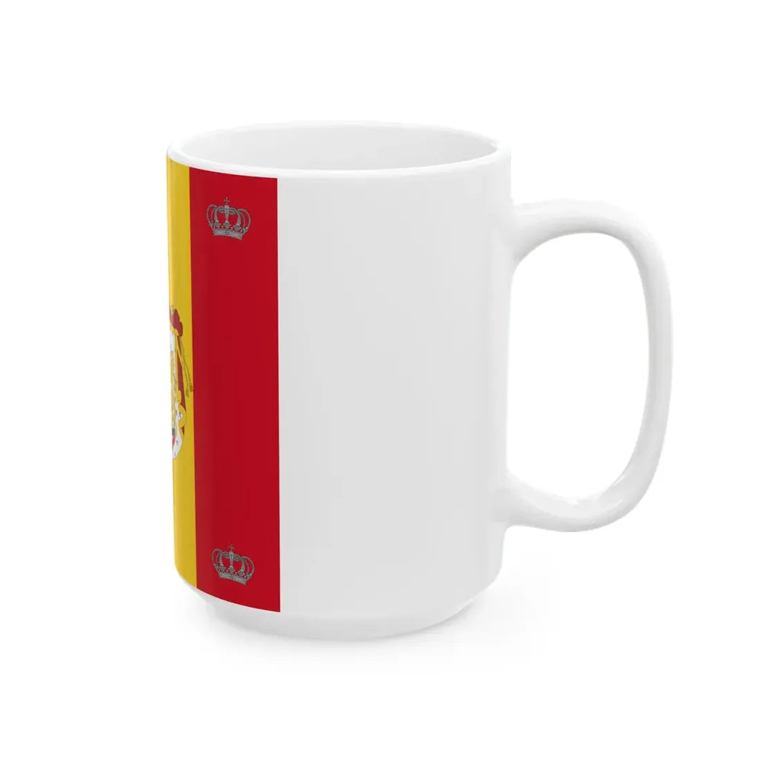 Royal standard of Romania King 1881 model (Oman) White Coffee Mug - Go Mug Yourself