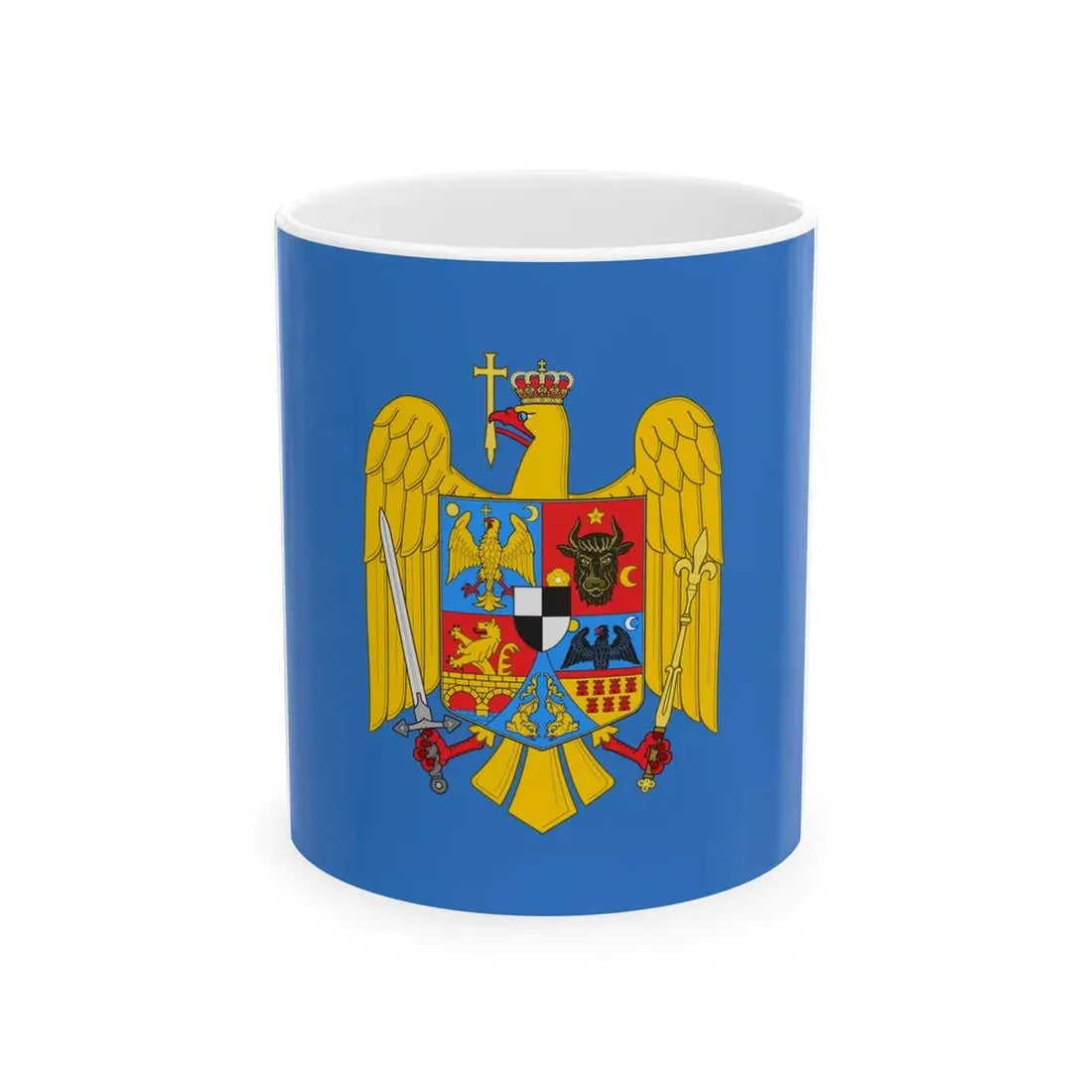 Royal standard of Romania Prince 1922 model (Oman) White Coffee Mug 11oz - Go Mug Yourself