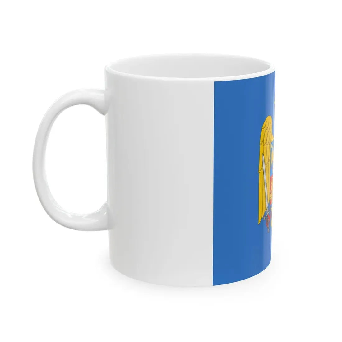 Royal standard of Romania Prince 1922 model (Oman) White Coffee Mug - Go Mug Yourself