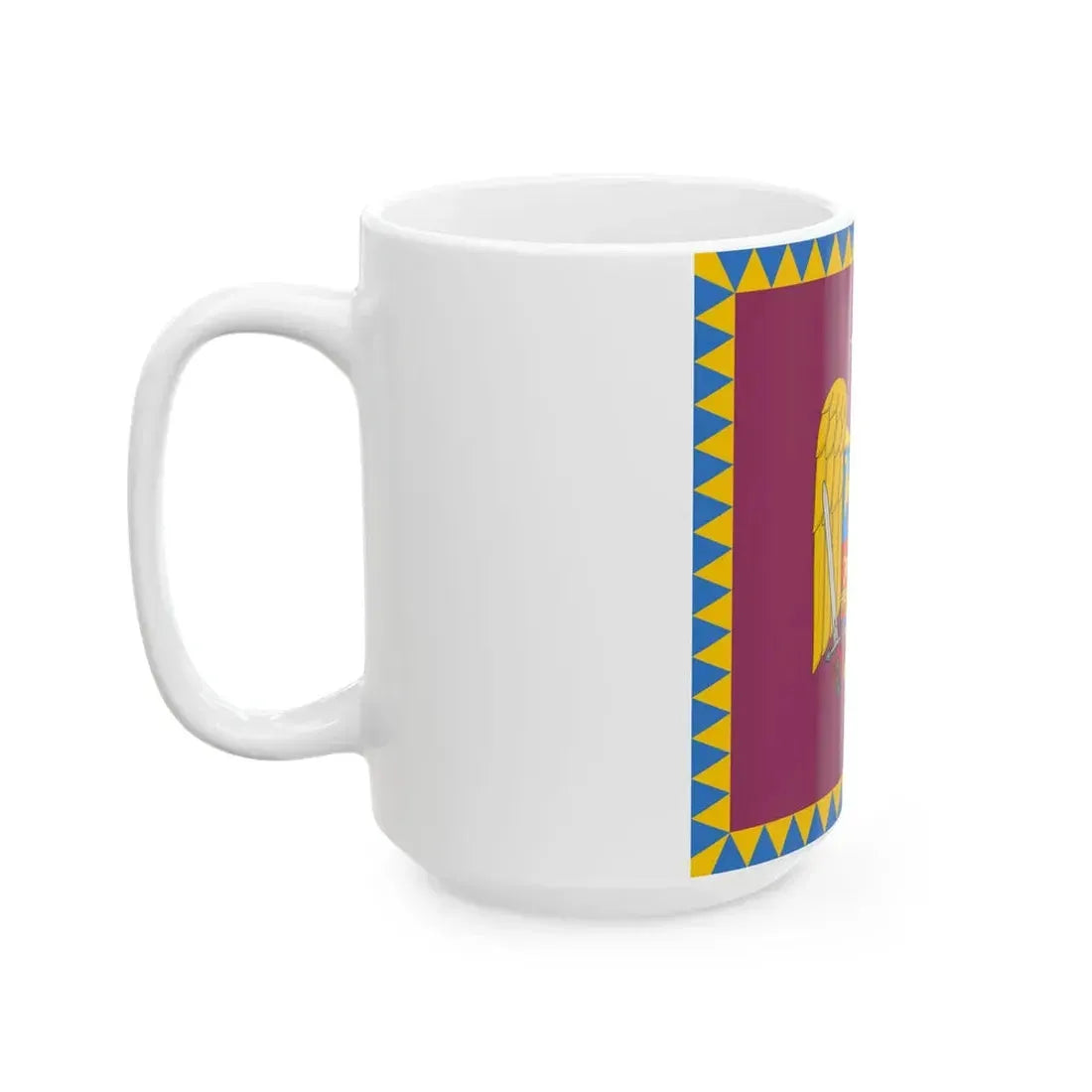 Royal standard of Romania Queen 1922 model (Oman) White Coffee Mug - Go Mug Yourself