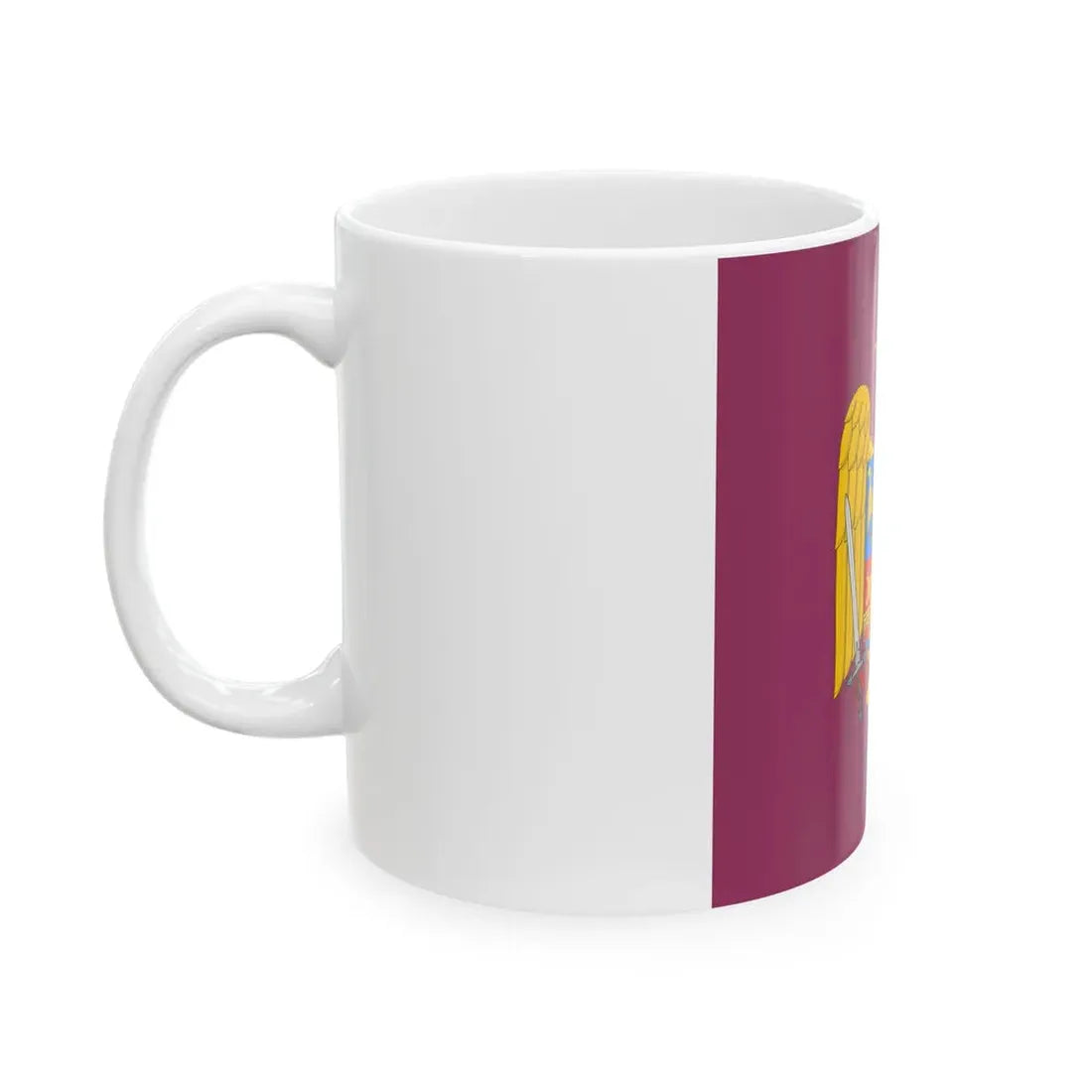 Royal standard of Romania Queen Mother 1941 model (Oman) White Coffee Mug - Go Mug Yourself