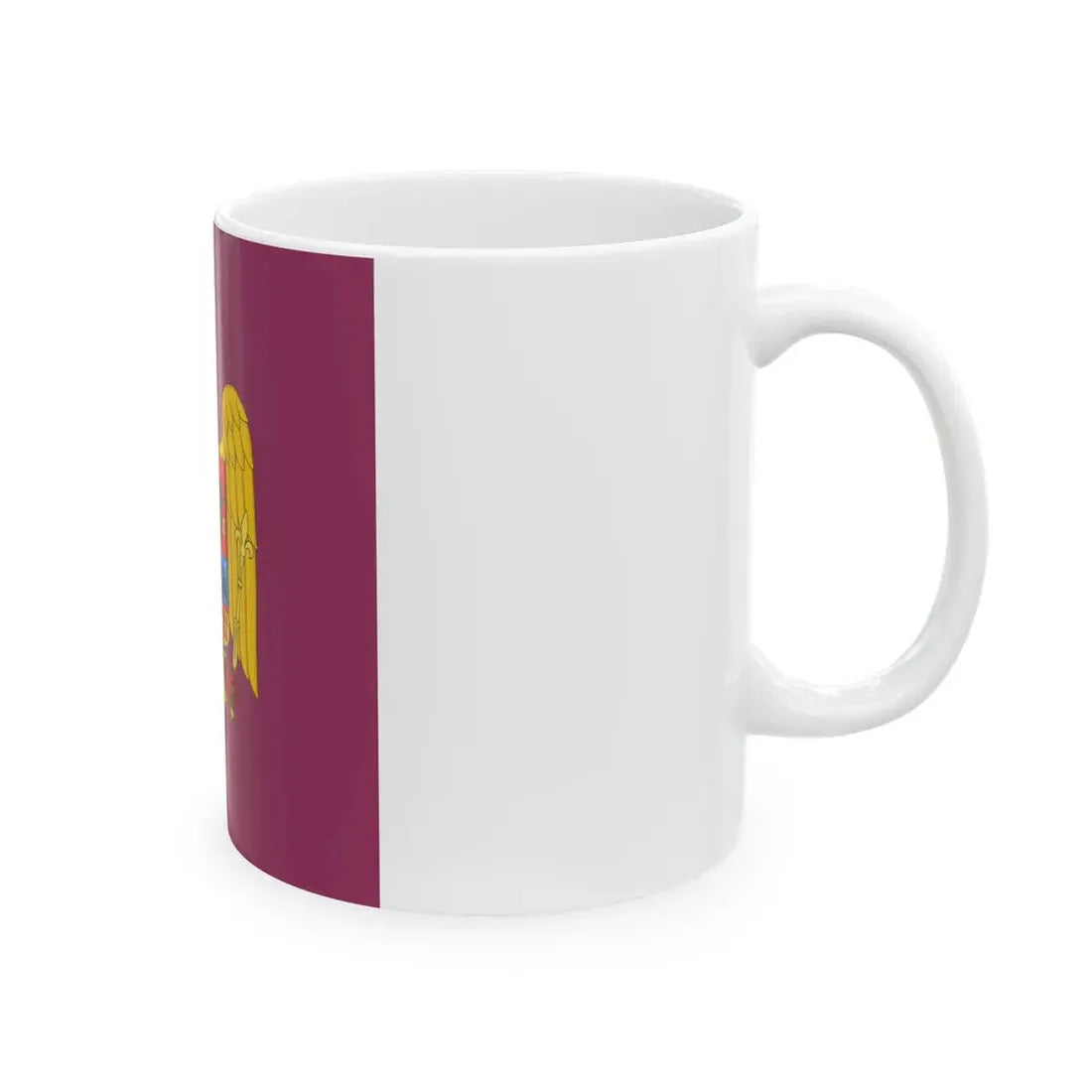 Royal standard of Romania Queen Mother 1941 model (Oman) White Coffee Mug - Go Mug Yourself