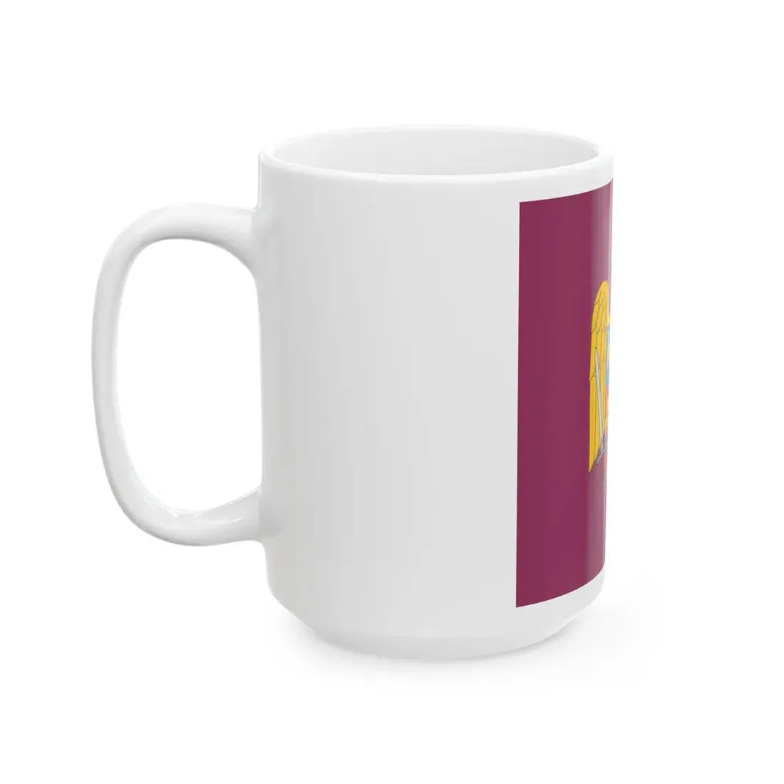 Royal standard of Romania Queen Mother 1941 model (Oman) White Coffee Mug - Go Mug Yourself
