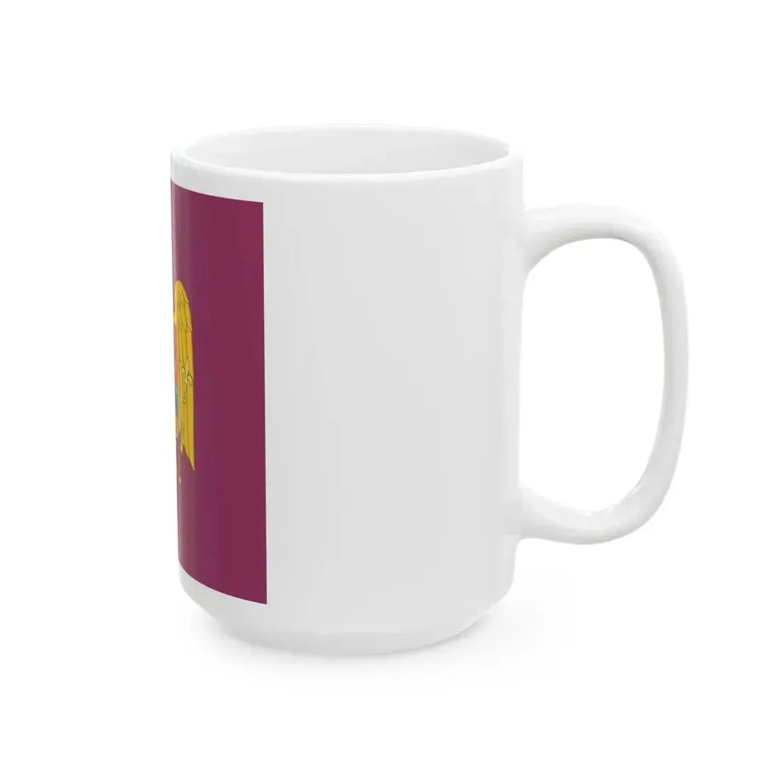 Royal standard of Romania Queen Mother 1941 model (Oman) White Coffee Mug - Go Mug Yourself