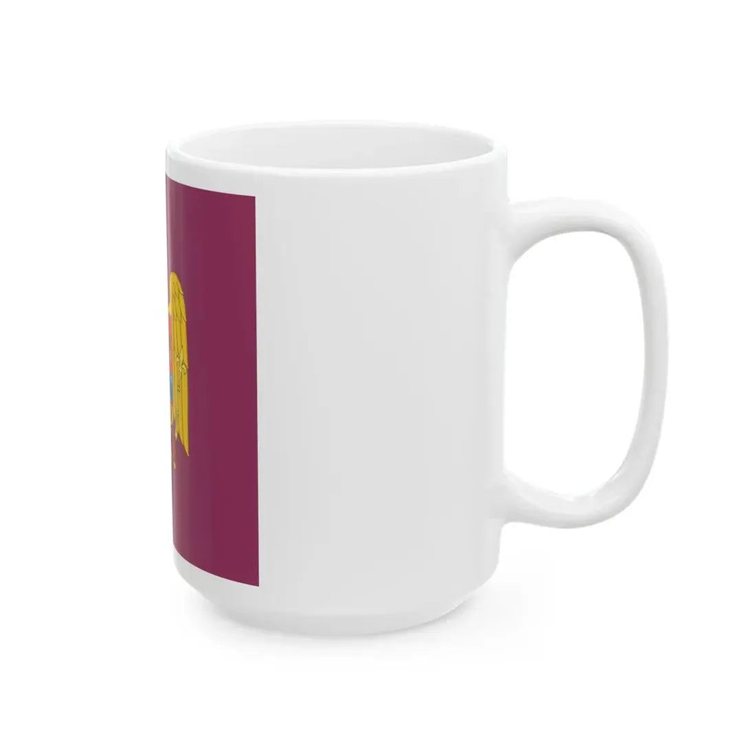 Royal standard of Romania Queen Mother 1941 model (Oman) White Coffee Mug - Go Mug Yourself
