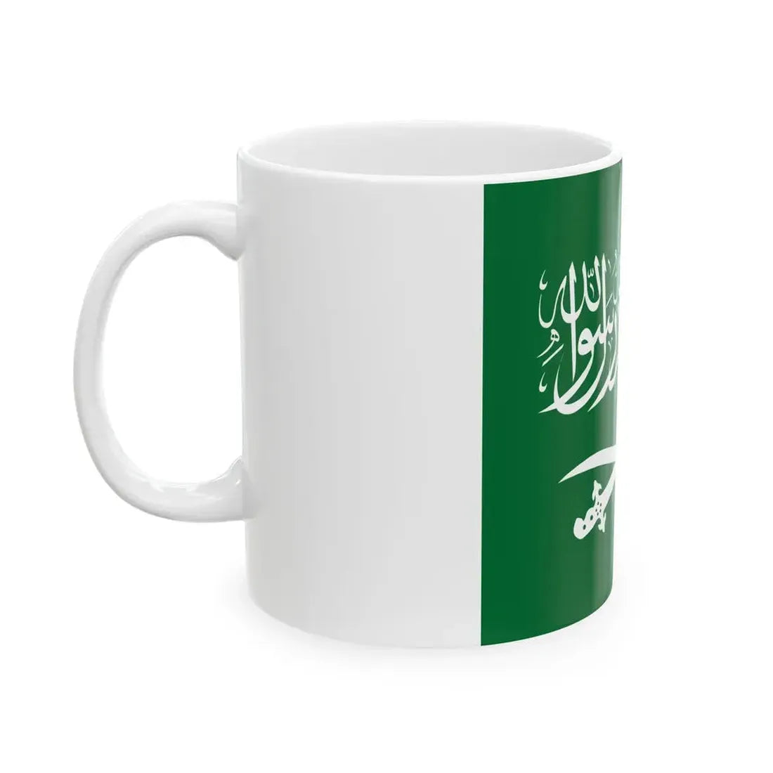 Royal Standard of Saudi Arabia 1938-1953 (Saudi Arabia) White Coffee Mug - Go Mug Yourself
